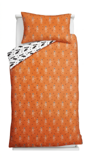 Povlečení Halloween kostlivci 140x200, 70x90 cm