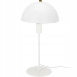 Kovová stolní lampa na stůl, barva bílá, výška 36cm