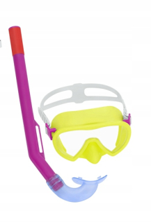 Dětská potápěčská Potápěčské Brýle BESTWAY žluto-růžová 3+