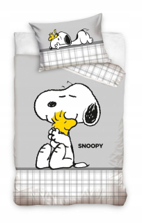 Sada dětského povlečení Carbotex 100 x 135 cm, Snoopy