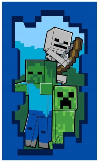 Dětský froté ručník 50 x 30 cm Minecraft