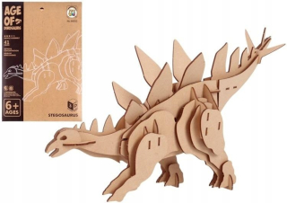 Mamido 3D dřevěné puzzle Stegosaurus 41 dílků