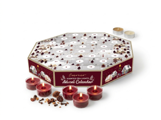 Emocio adventní kalendář čajové svíčky 24 ks vonné