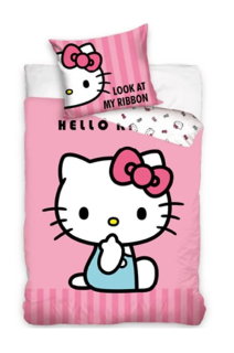 Sada povlečení Carbotex 140 x 200 cm růžová Hello Kitty