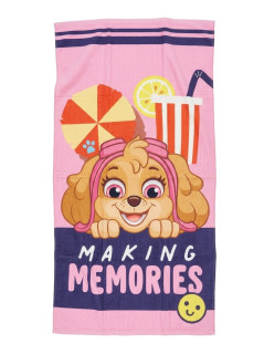 Dětská osuška 140 x 70 cm, růžová Paw Patrol